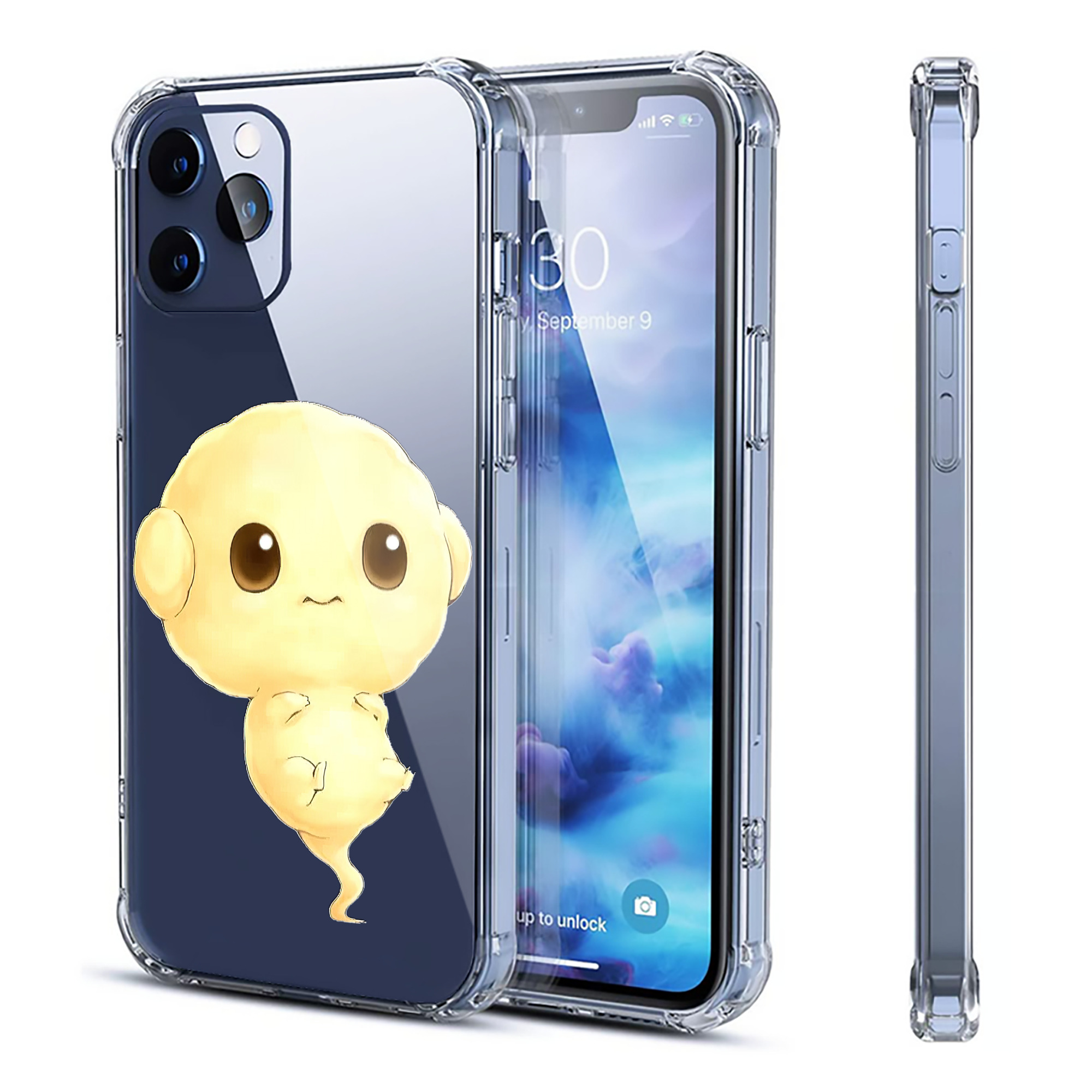 （画像用） 遊☆戯☆王 Yu-Gi-Oh! 【iPhone 12シリーズ対応】透明スマホケース（クリアソフトケース）